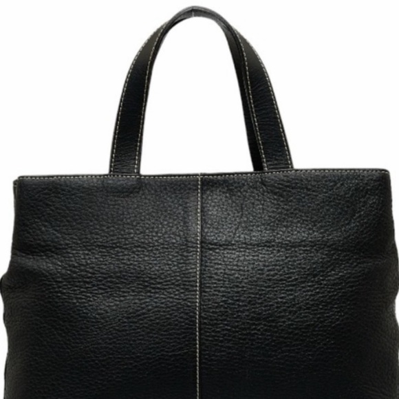 Authentic vintage BURBERRY tote black leather - Picture 2 of 16